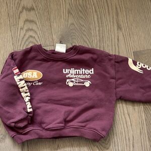 Unlimited Adventure Maroon Graphic Sweatshirt